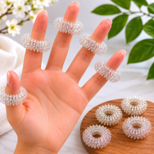 YOGA SHAKTI Acupressure Finger Massage Ring Set