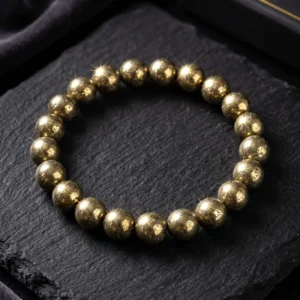 Golden Pyrite Crystal Healing Bracelet