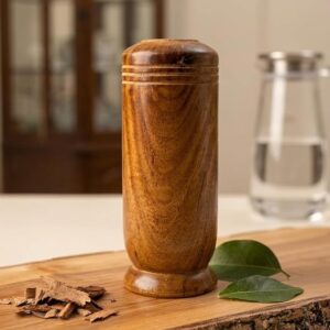 Handcrafted Vijaysar Wooden Tumbler